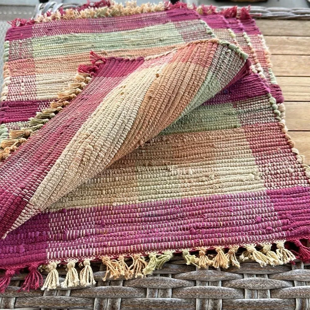 Homegoods Weaved Striped Placemats Decor (4)